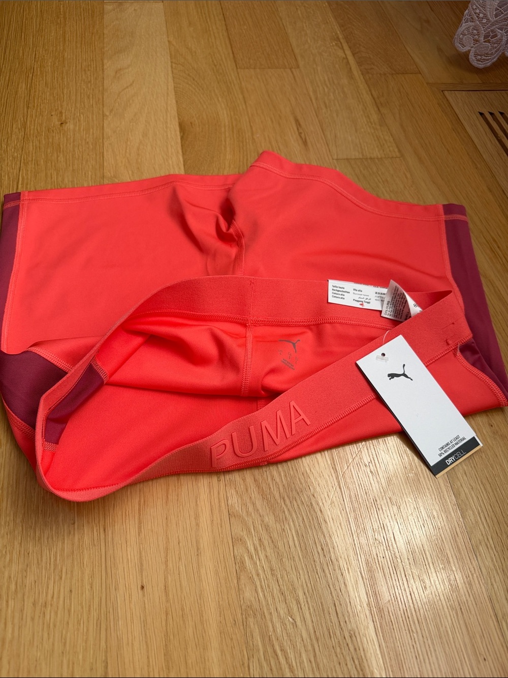 Puma Coral Pink Performance Bike Shorts